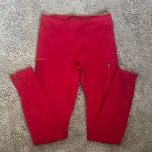 Fabletics Motion365 Red Leggings